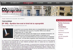 Validité juridique du syndic en ligne