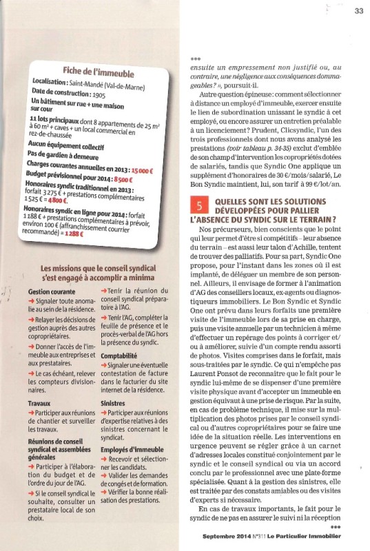Le Particulier Immobilier Septembre 2014