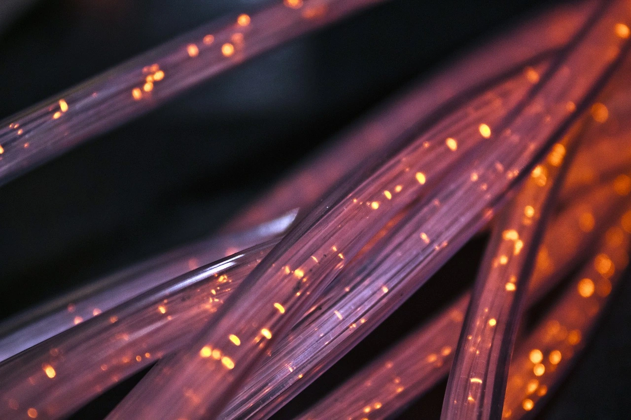 Des câbles de fibre optique